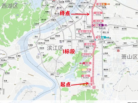 圖1 杭州地鐵15號線工程巖土工程勘察Ⅰ標示意圖.jpg